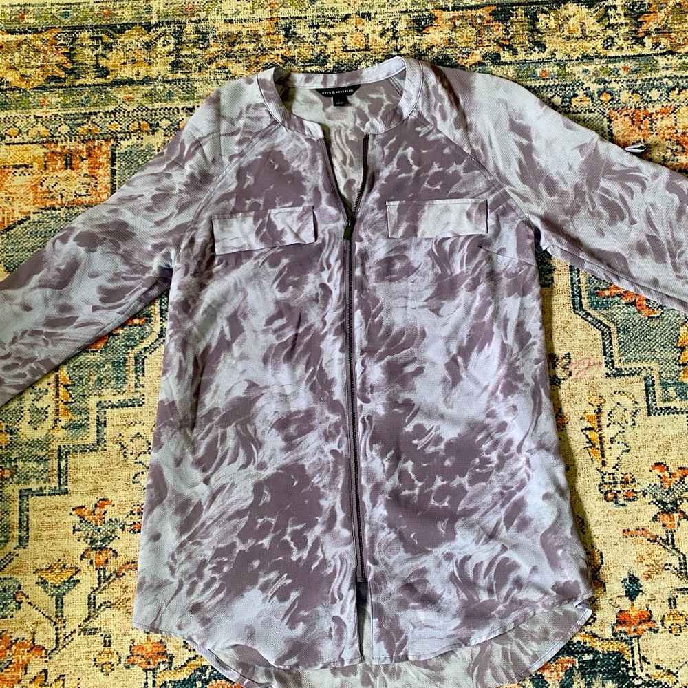 Rock & republic quarter zip blouse